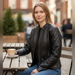 Harley Davidson Women’s Moto Scene Supreme Leather Jacket